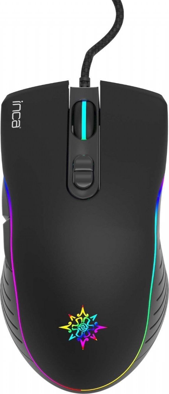 Mysz Inca INCA Gaming Maus IMG-GT15 4800 DPI, RGB, 7 Tasten, USB, SW retail
