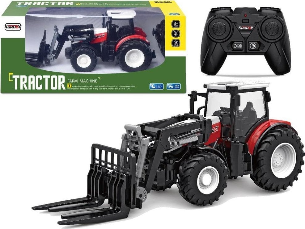LeanToys Traktor zdalnie sterowany widlak rolniczy 2,4 G
