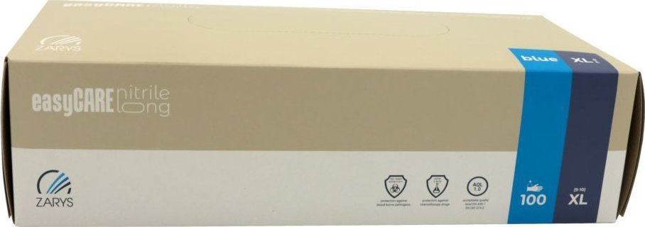 Zarys International Group Rękawice nitrylowe easyCARE LONG z przedłużonym mankietem XL