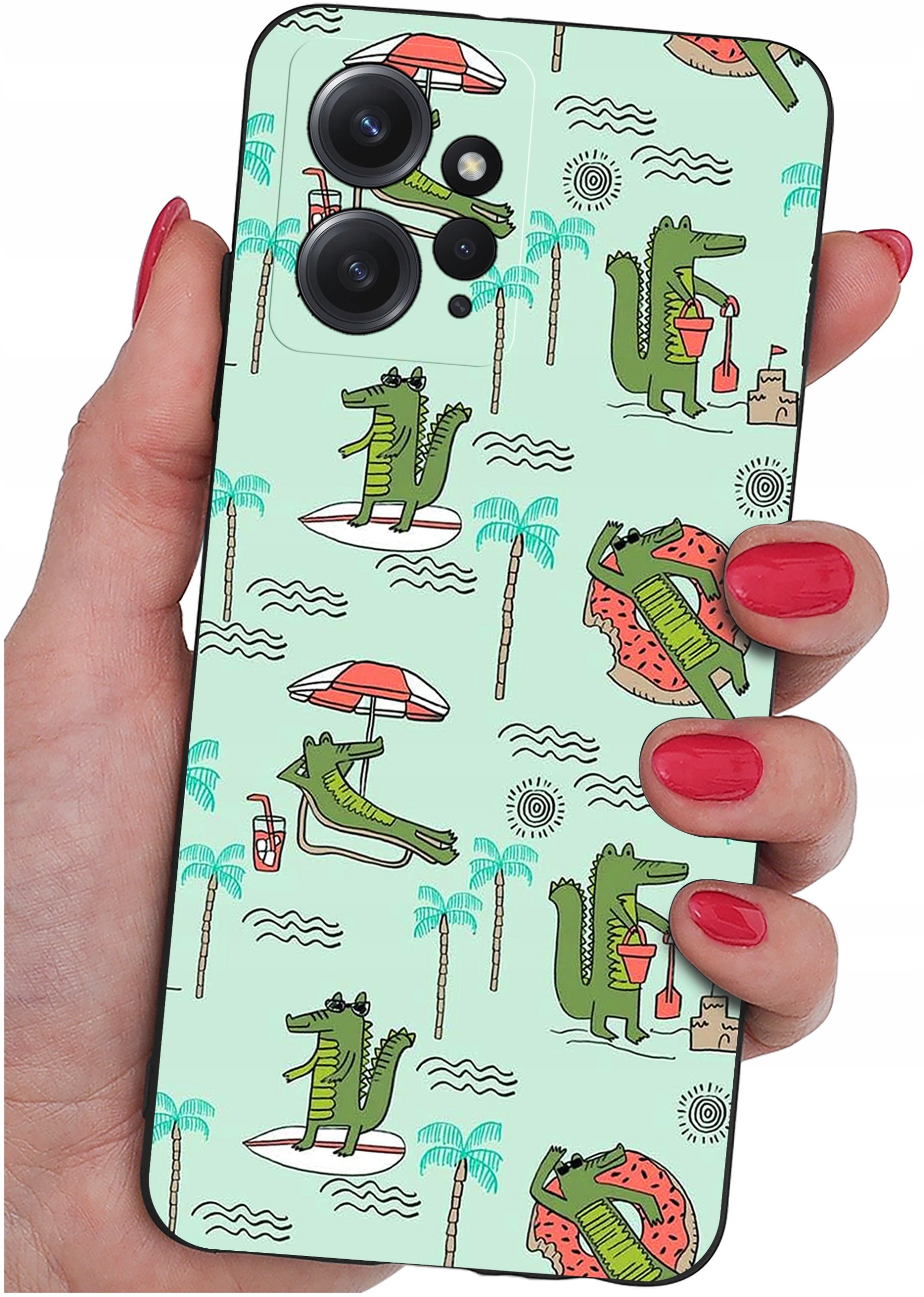 ETUI do Xiaomi Redmi Note 12 4G | WZORY | SILIKONOWE MATT CASE + SZKŁO 9H