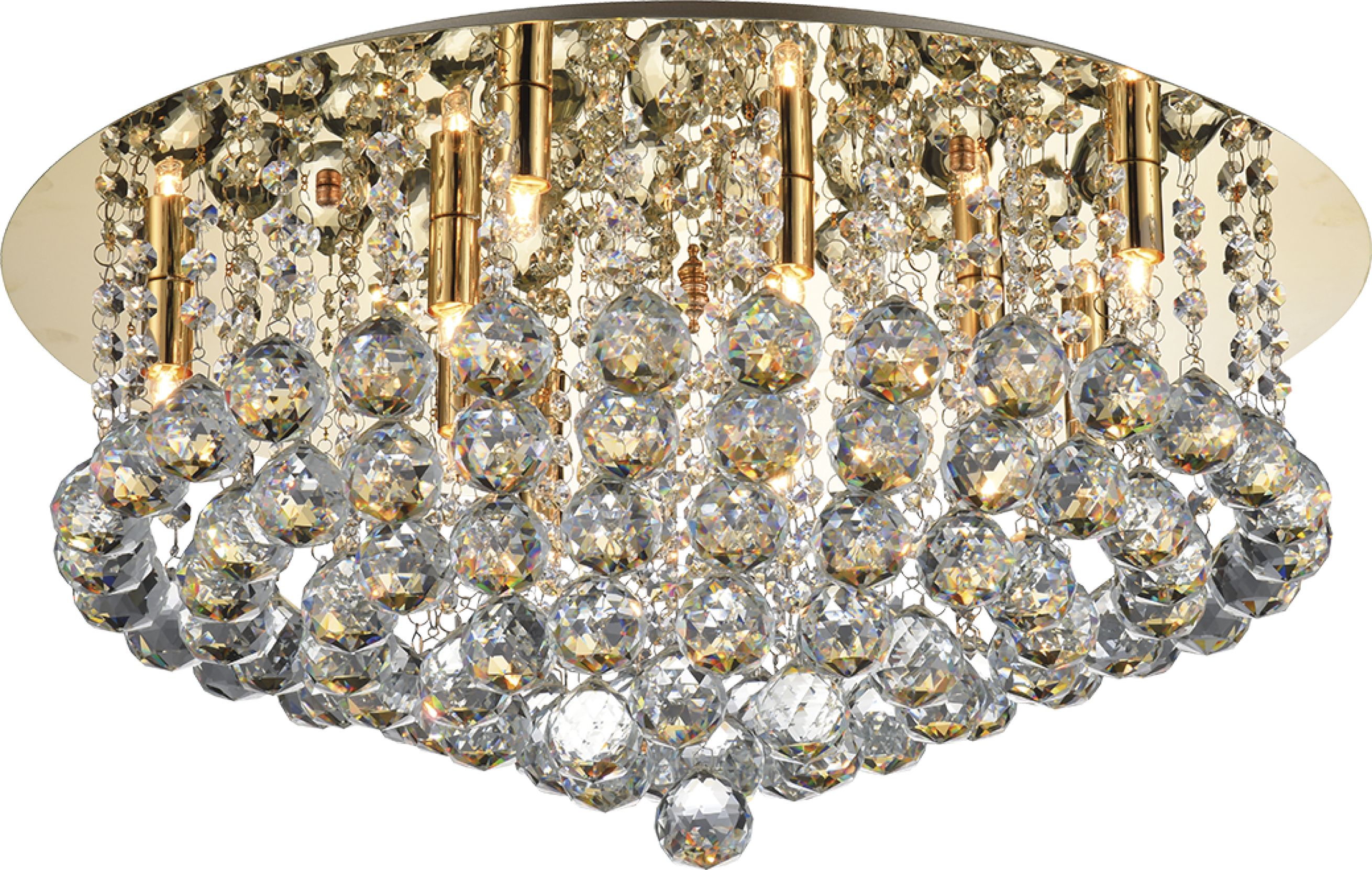 Lampa sufitowa Azzardo Plafon metalowy AZzardo Bolla 58 GD AZ3084