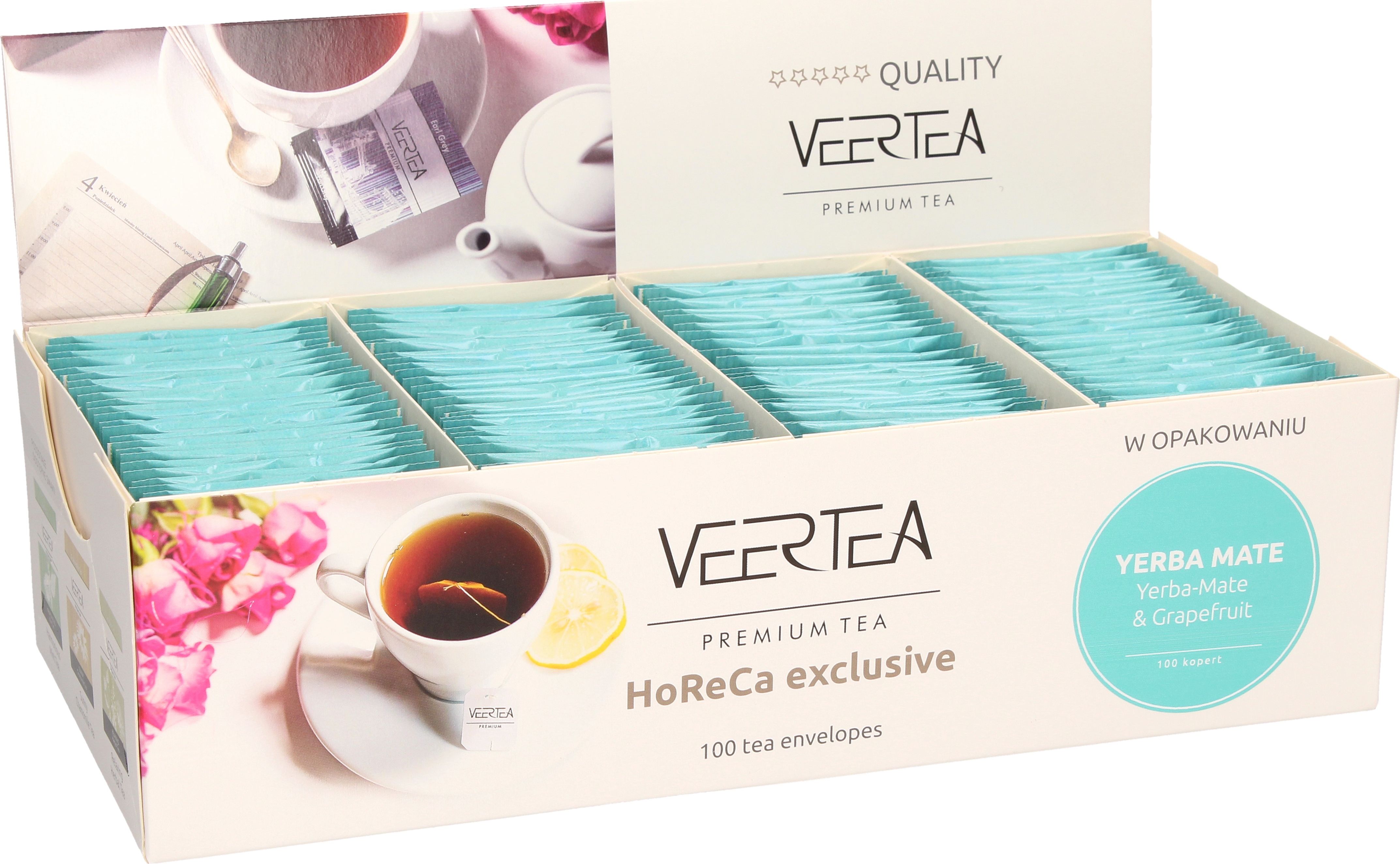 VEERTEA PREMIUM 100 kopert YERBA MATE BE ACTIVE 2g
