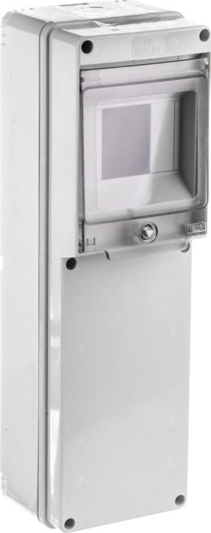 Elettrocanali Rozdzielnia budowlana pusta 4 mod.2 gniazda bez otworów szara EC69001 - EC69001