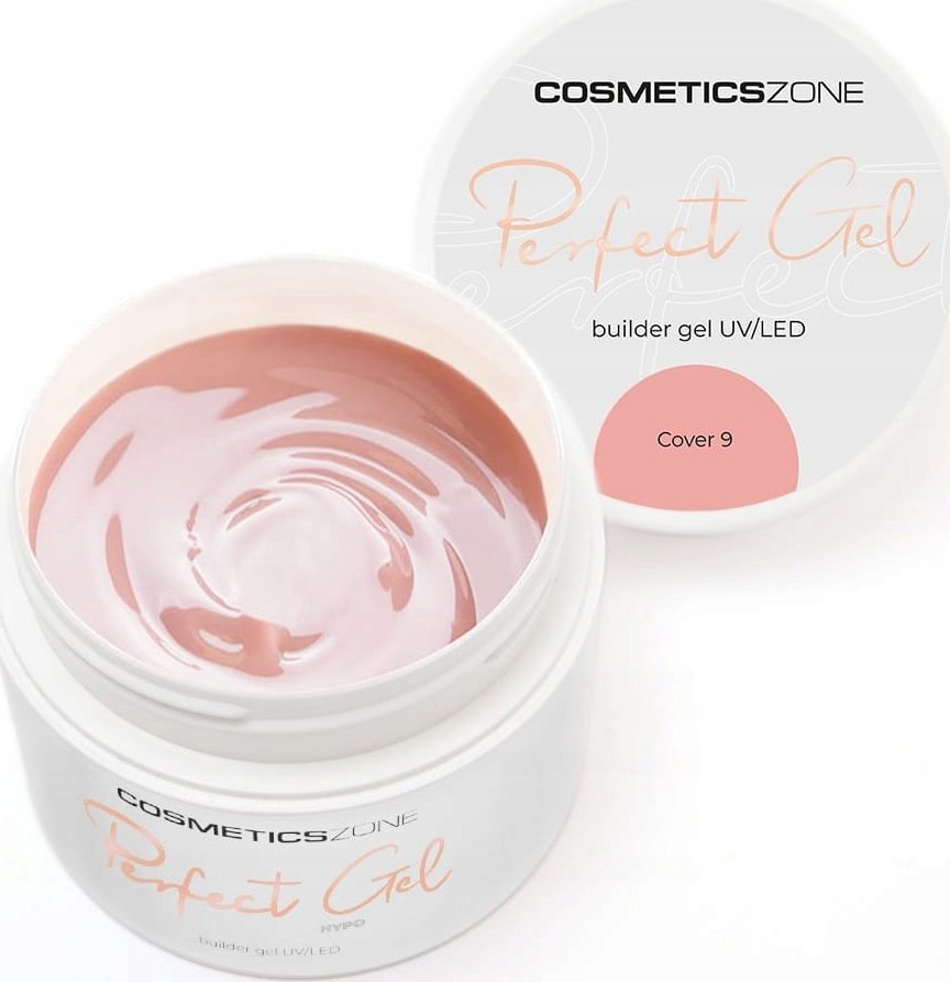Cosmetics Zone Żel do przedłużania paznokci karmelowy UV LED Cover 9 - 15ml