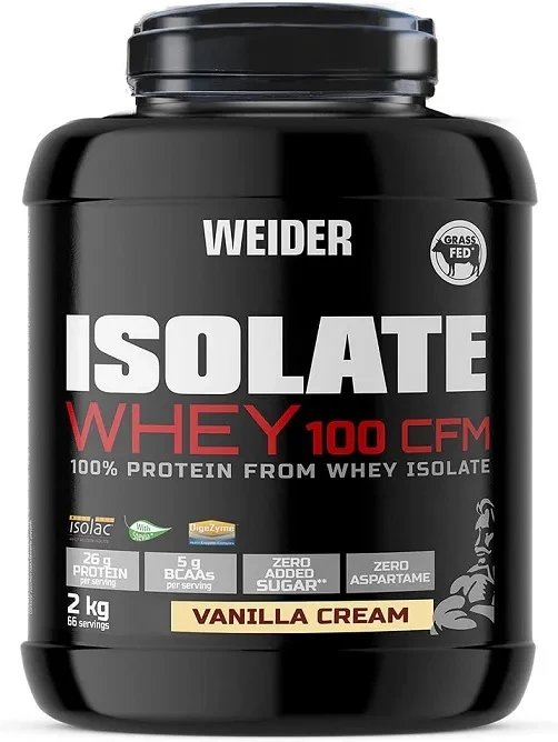 Weider - Izolat, Isolate Whey 100 CFM, Vanilla Cream, Proszek, 2000g