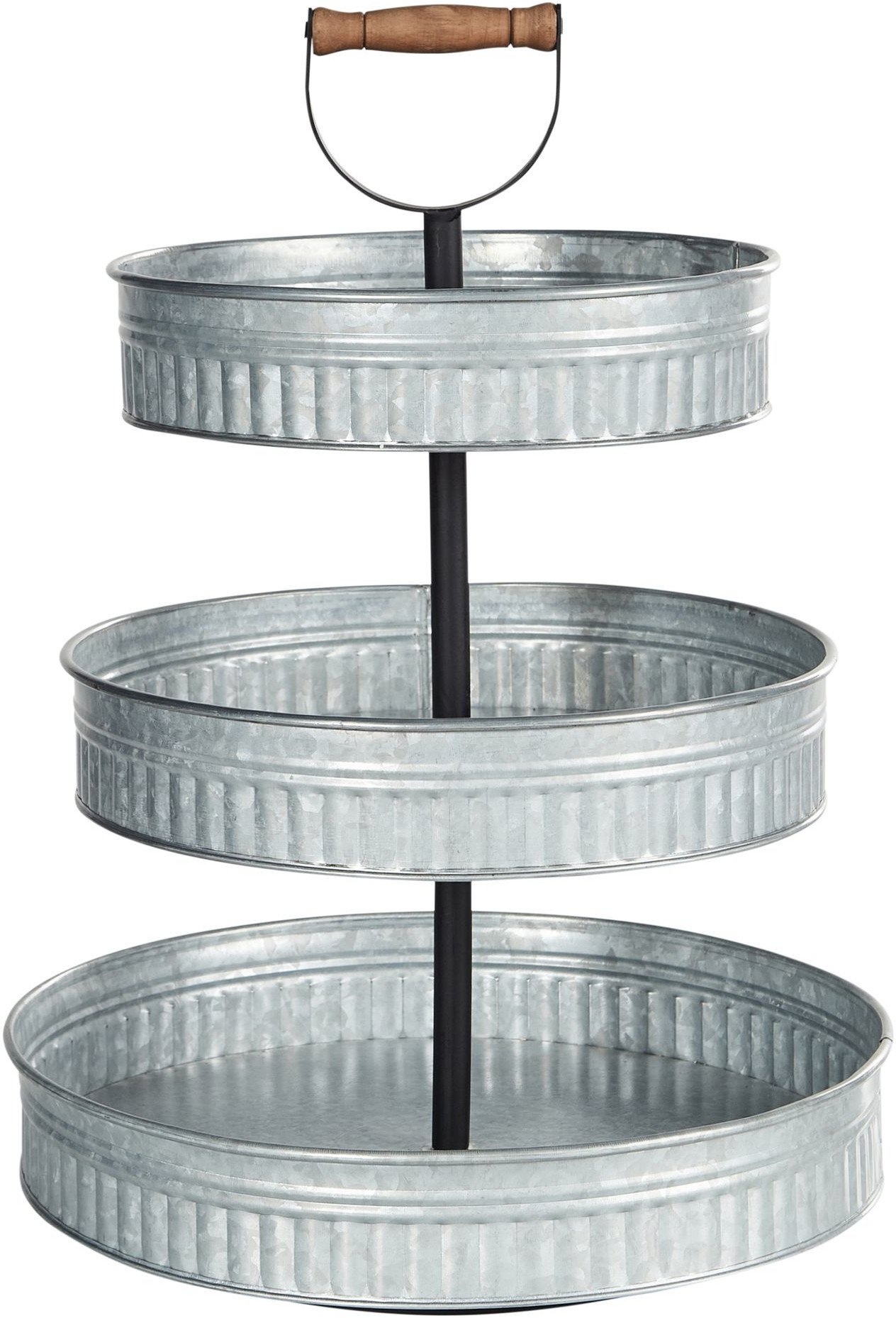 3-poziomowa patera na ciasto KOUIGN Srebrny