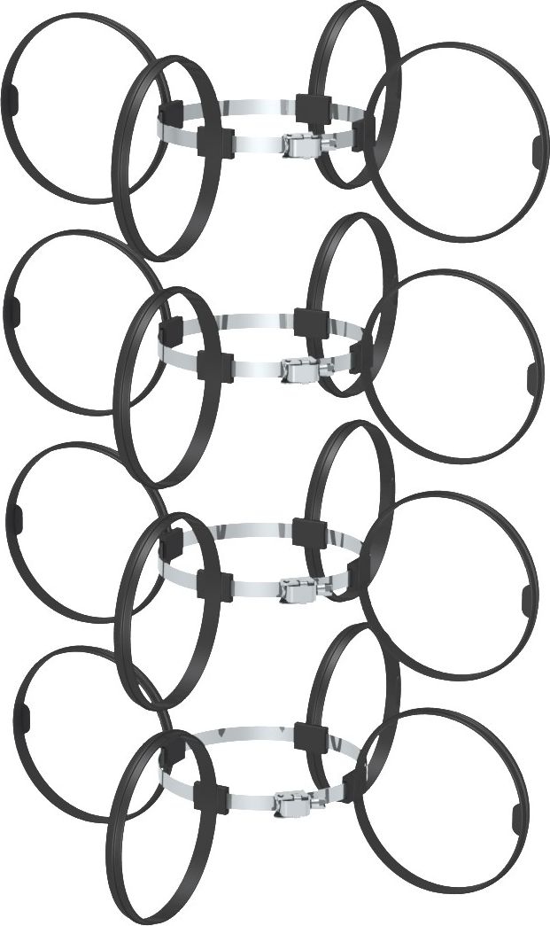 Concept Uchwyt centrujący rurę spalinową systemu PP-FLEX 80 4 sztuki (F90741080)