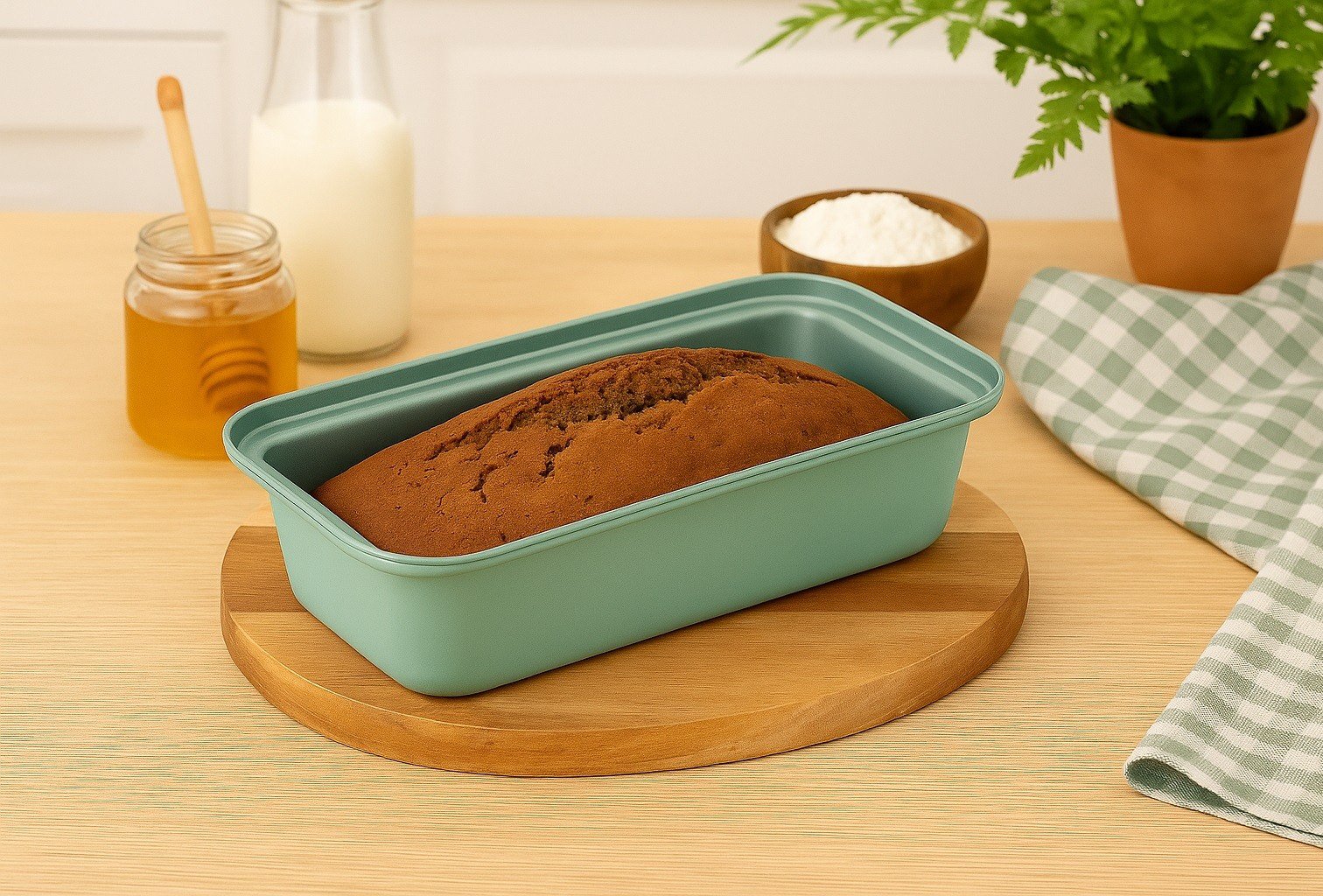 Keksówka 30x13 cm FERN Szałwia