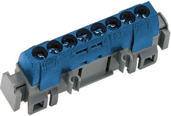 Legrand Listwa przyłączeniowa IP2x N8 8-otworów niebieska 004842