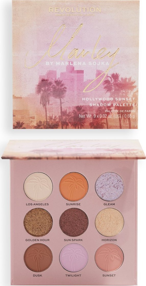 Makeup Revolution Makeup Revolution X Marley by Marlena Sojka Paletka cieni do powiek Hollywood (9) 1szt