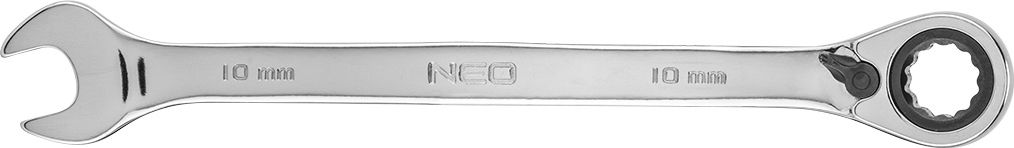 Neo Klucze oczkowe (Klucz płasko-oczkowy z grzechotką i przełącznikiem 10 mm)