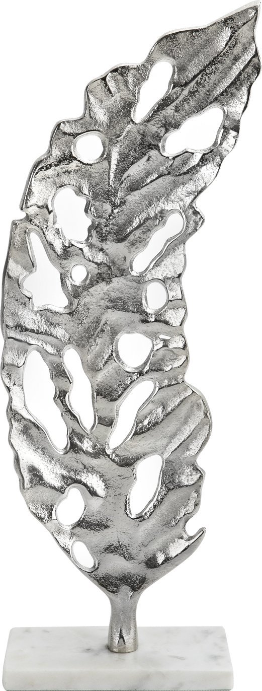 Figurka ozdobna liść srebrny IR0178