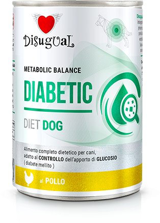 Disugual Karma mokra dla psa Weterynaryjna DIABETIC Kurczak (dorosły) 400g