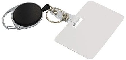 WEDO Gürtelclip 2in1 mit ausziehbarer Schnur schwarz