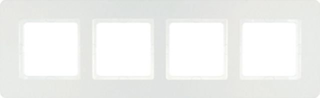 Hager Ramka 4-krotna biały aksamit lakierowany Q.7 10146189