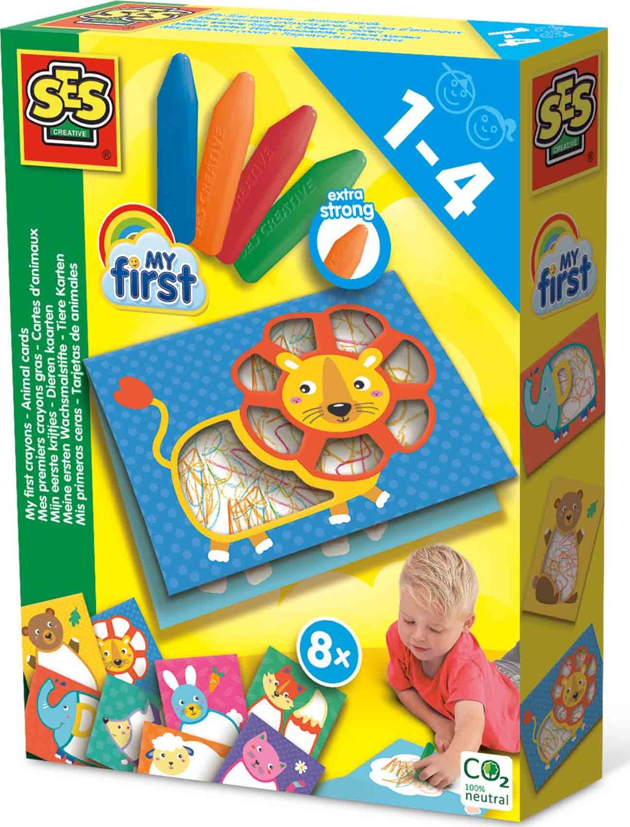 SES SES My first crayons Animal cards