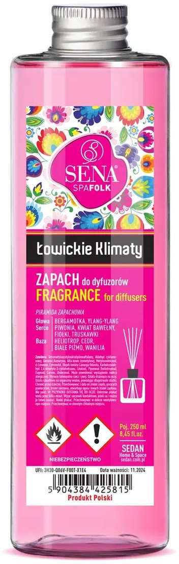 Sena Folk Zapach do dyfuzorów Łowickie Klimaty zapas 250ml