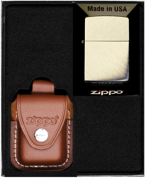 Zestaw ZIPPO Zapalniczka HERRINGBONE SWEEP Prezentowy No2