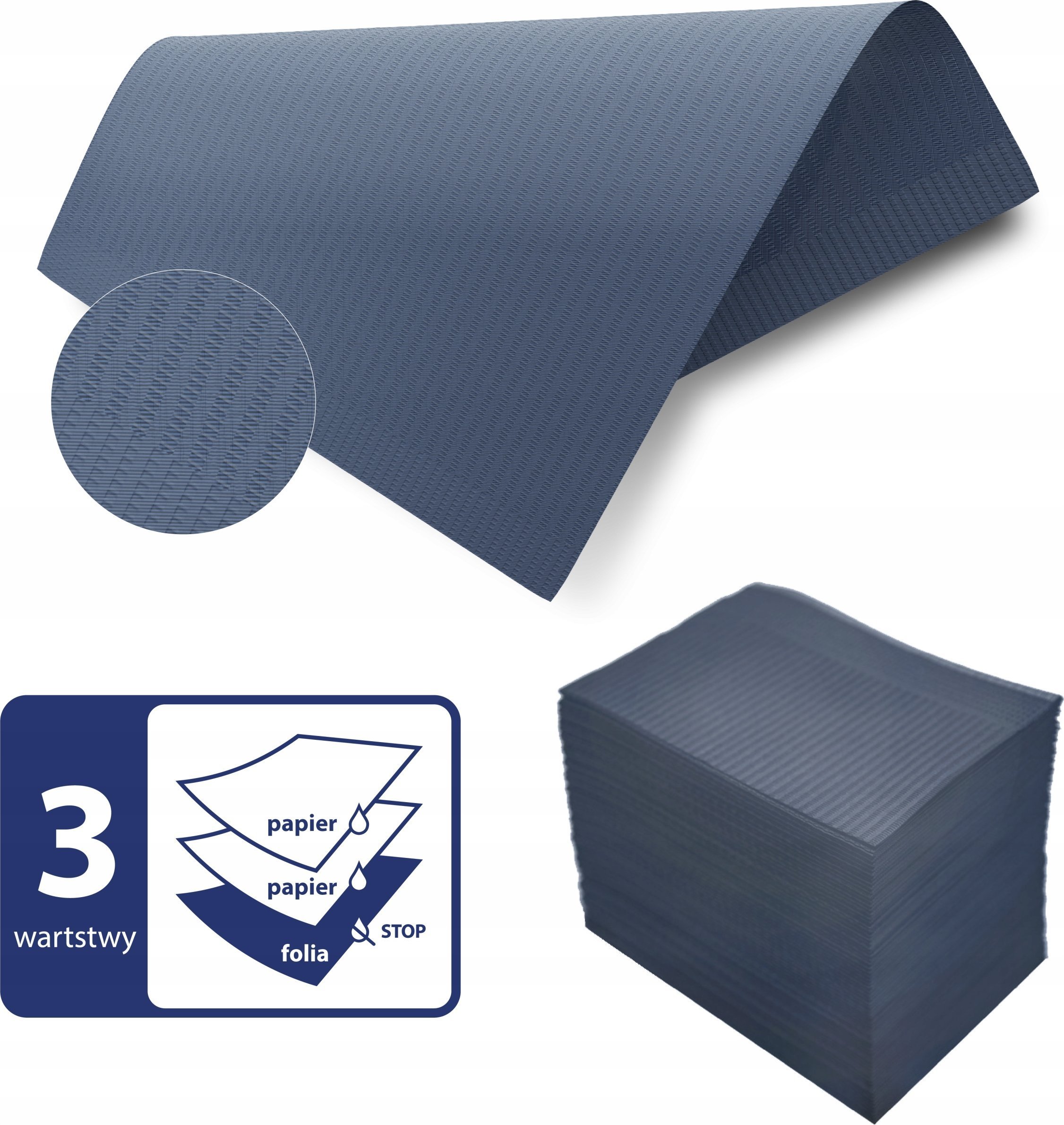 SERWETY PODKŁADY HIGIENICZNE PODFOLIOWANE WODOODPORNE 3 WARSTWY 30SZT PL 8%