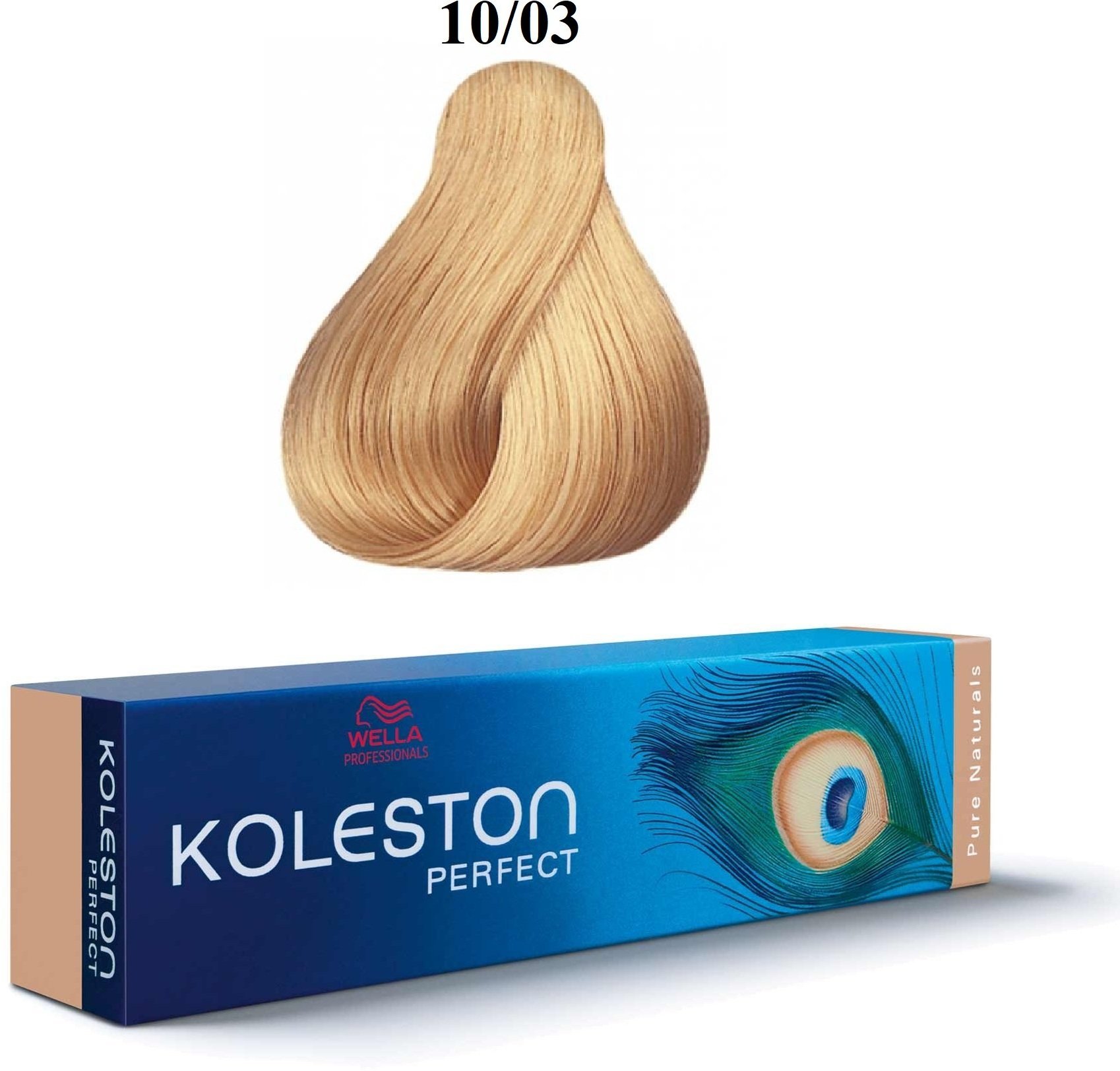 Wella Professionals Wella Professionals, Koleston Perfect, Permanent Hair Dye, 10/03 Bright Natural Golden Blond, 60 ml For Women