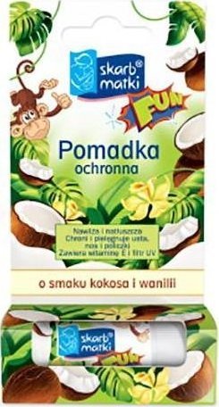 SKARB MATKI-POMADKA OCHRONNA DLA DZIECI O SMAKU KOKOSA I WANILII