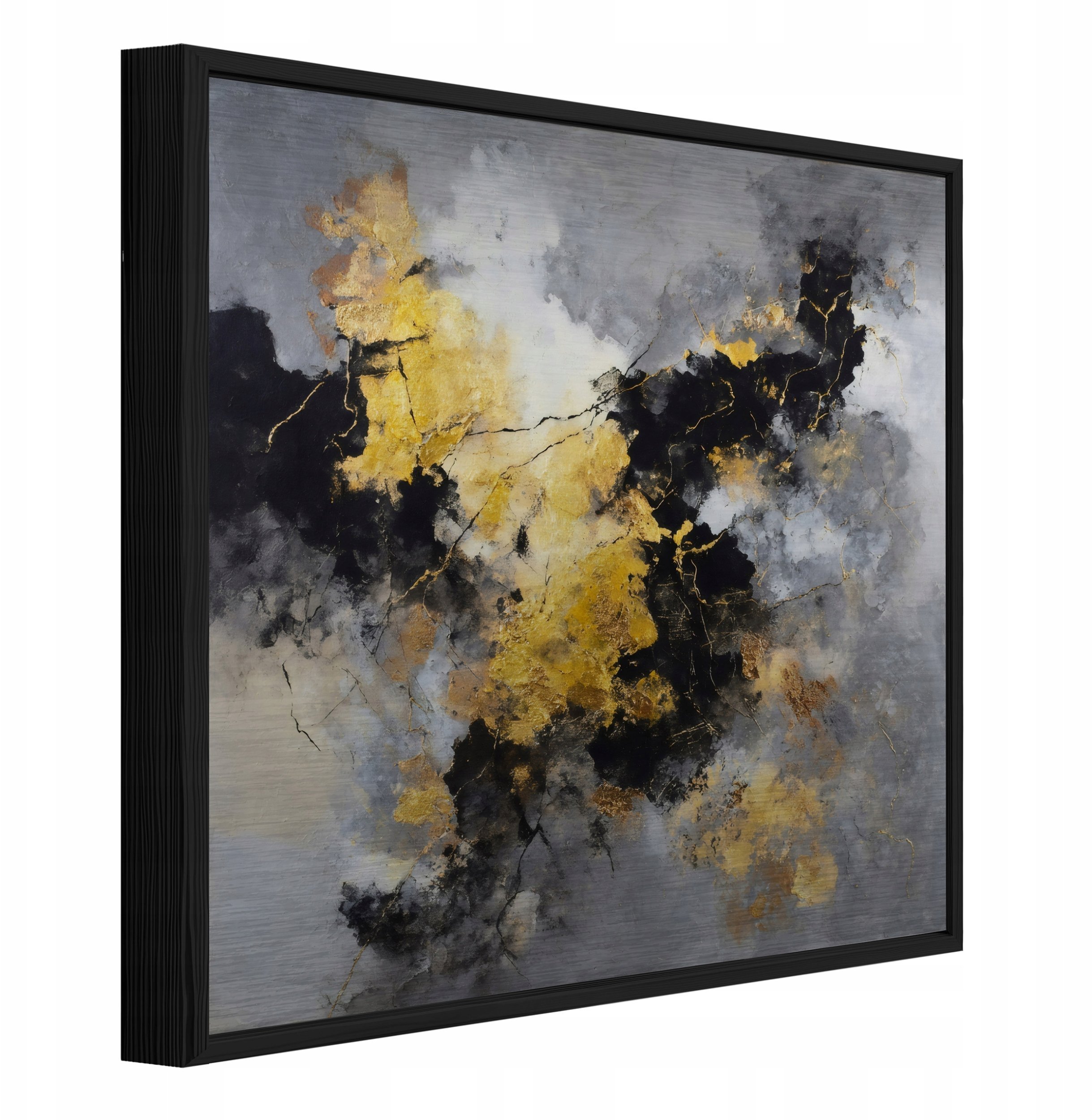 Obraz W Ramie Na Metalu Abstrakcja Marmur Do Sypialni Salonu 50x50