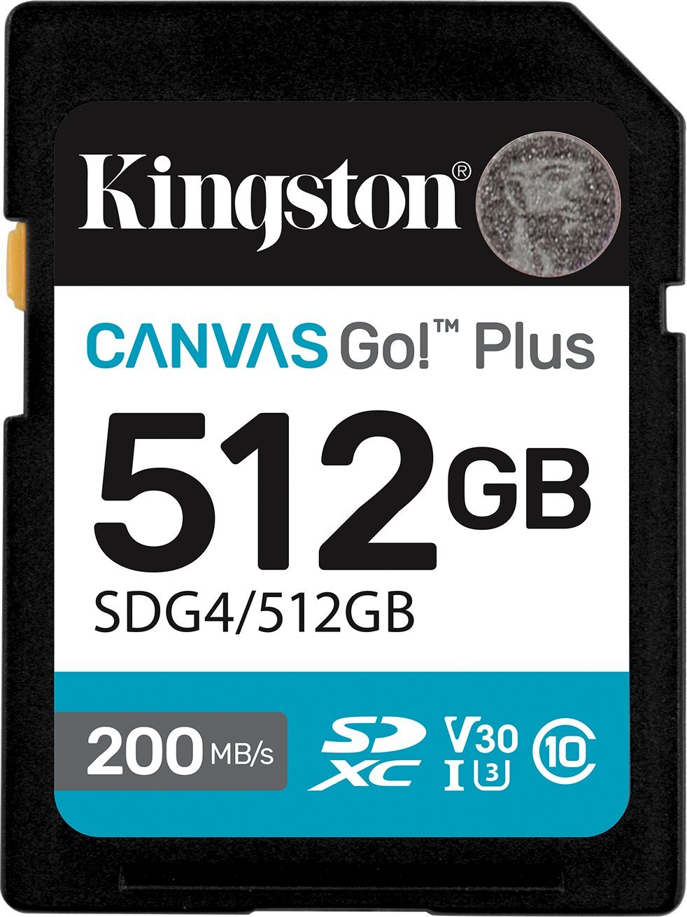 Karta Kingston Canvas Go! Plus (Gen4) SDXC 512 GB Class 10 UHS-I/U3 V30 (SDG4/512GB)