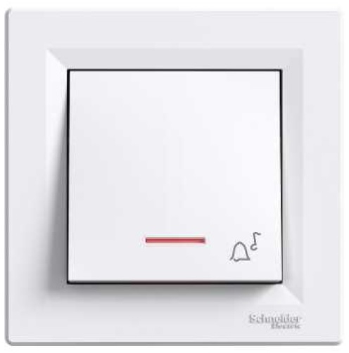 Schneider Electric Przycisk dzwonek Asfora podświetlany biały (EPH1700321)