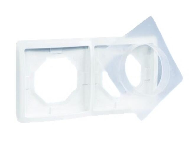 Kontakt-Simon Ramka podwójna Basic biały - BMR2B/11