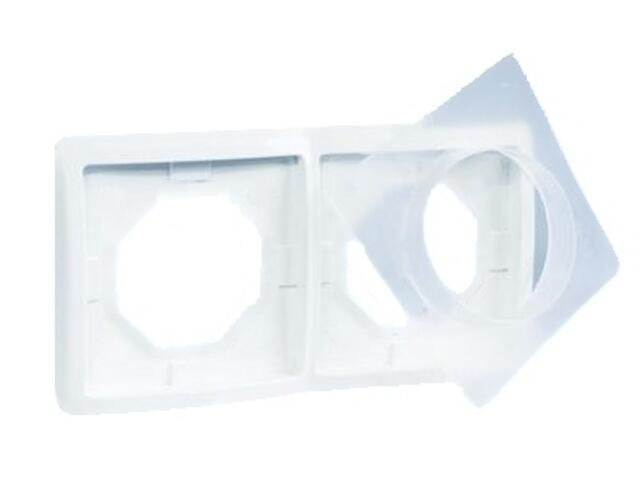 Kontakt-Simon Ramka podwójna Basic biały - BMR2B/11