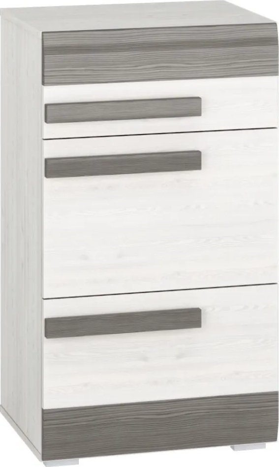 ML Meble Szafka na buty BIANKA 1S2D sosna śnieżna/szara ML MEBLE