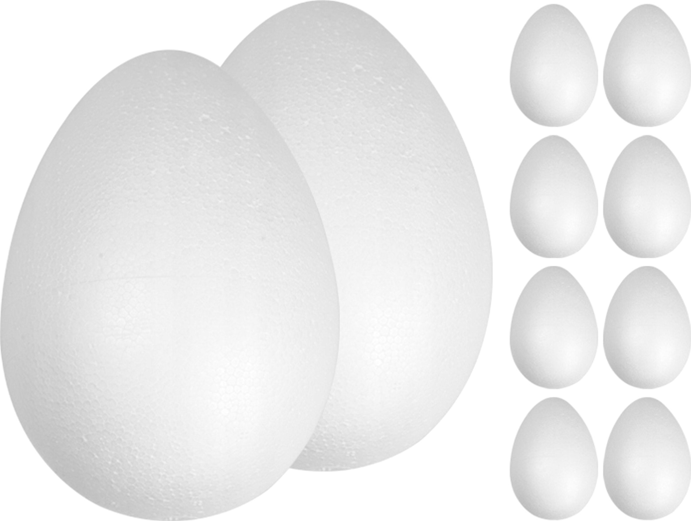 Jajko STYROPIANOWE 15cm JAJA jajo ze styropianu 10szt STYROPIAN WIELKANOC