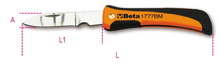 Beta Tools Nóż składany 190mm (017770100)