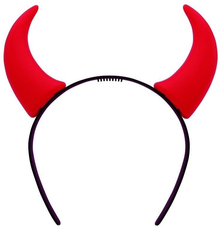 Opaska rogi diabełka czerwone
