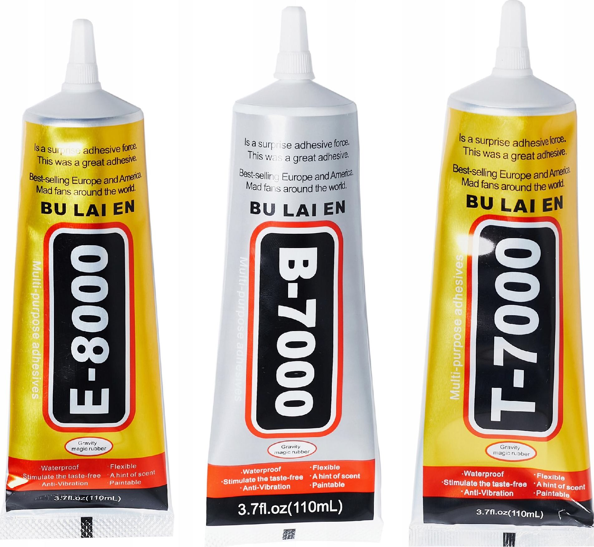 Techrebal Zestaw 3 klejów 110 ml (B-7000 + E-8000 + T7000)