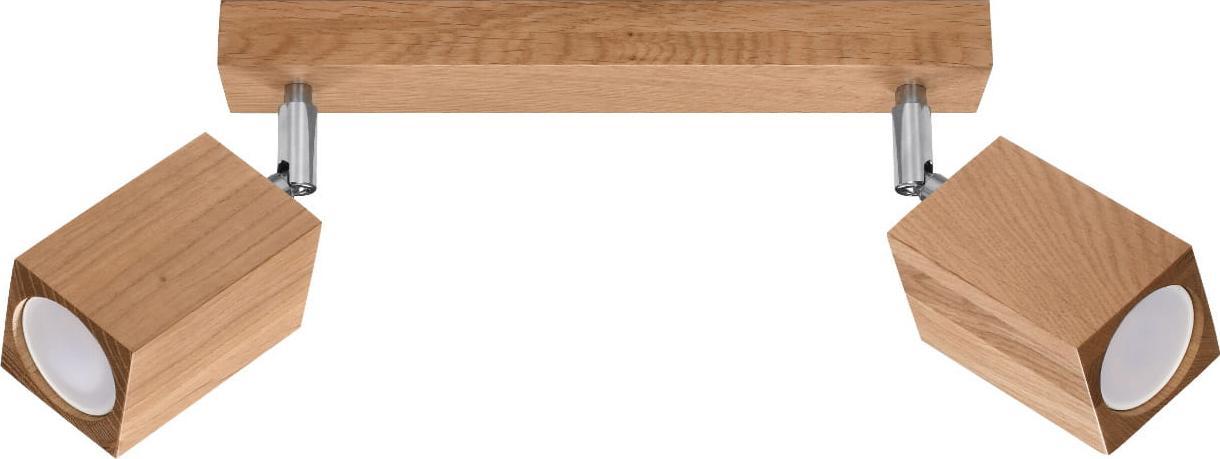 Lampa sufitowa Sollux WNĘTRZARSKIE Plafon KEKE 2 dąb