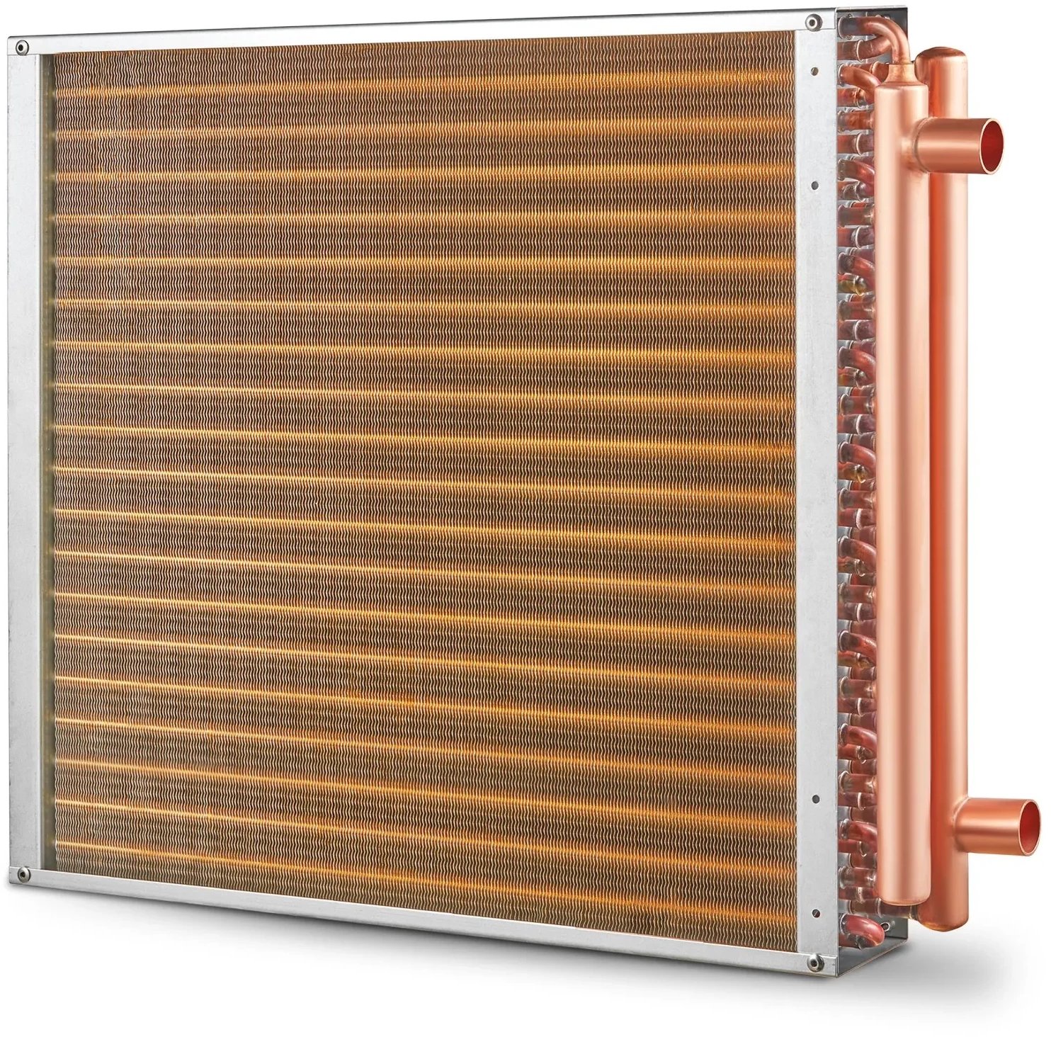Wymiennik ciepła nagrzewnica woda-powietrze 50x50 cm 3-rzędowy miedziany