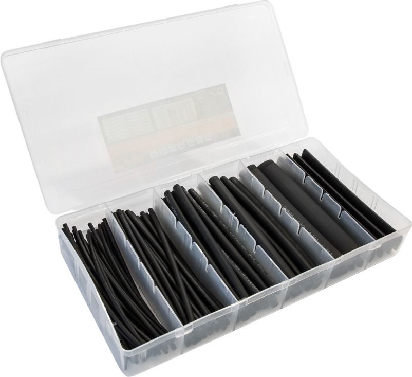 EPM ZESTAW RUREK TERMOKURCZLIWYCH 100 SZTUK CZARNE