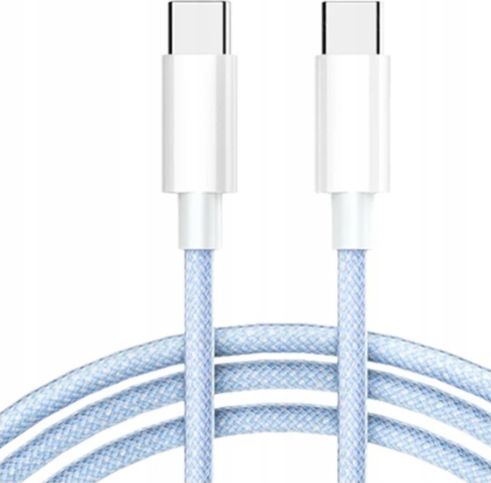 Kabel USB Co2 USB-C - USB-C 1 m Niebieski