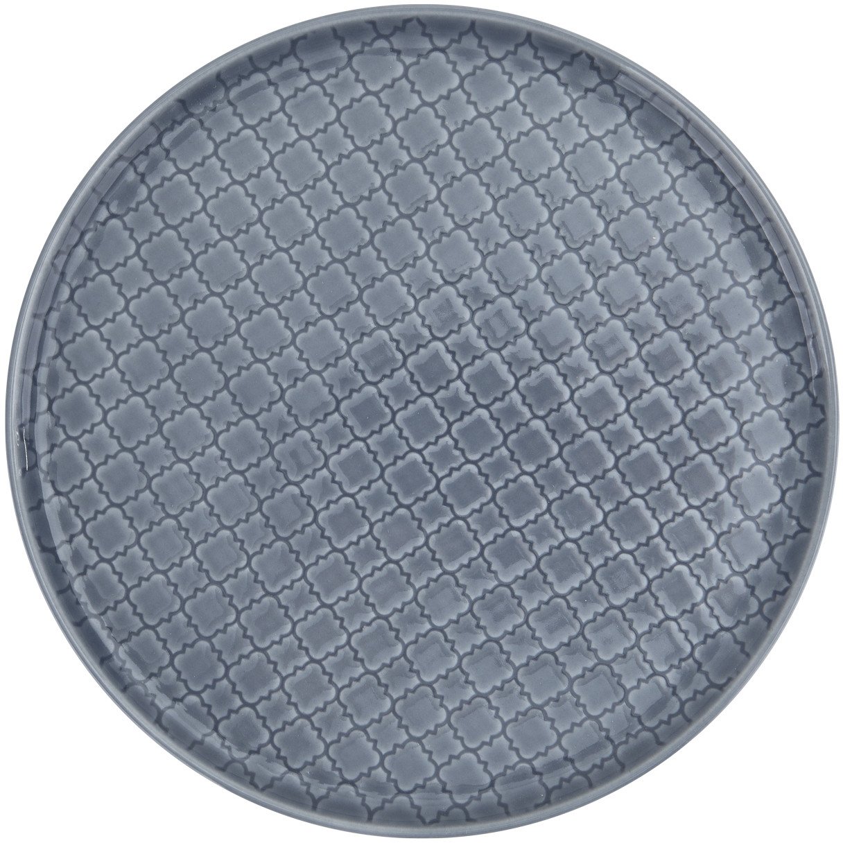 Talerz płytki obiadowy 26 cm Marrakesz K9 szaro-nieb.