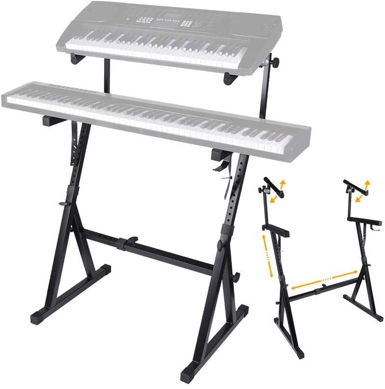 DNA KEY 2 statyw pod klawisze podwójny regulowany solidny