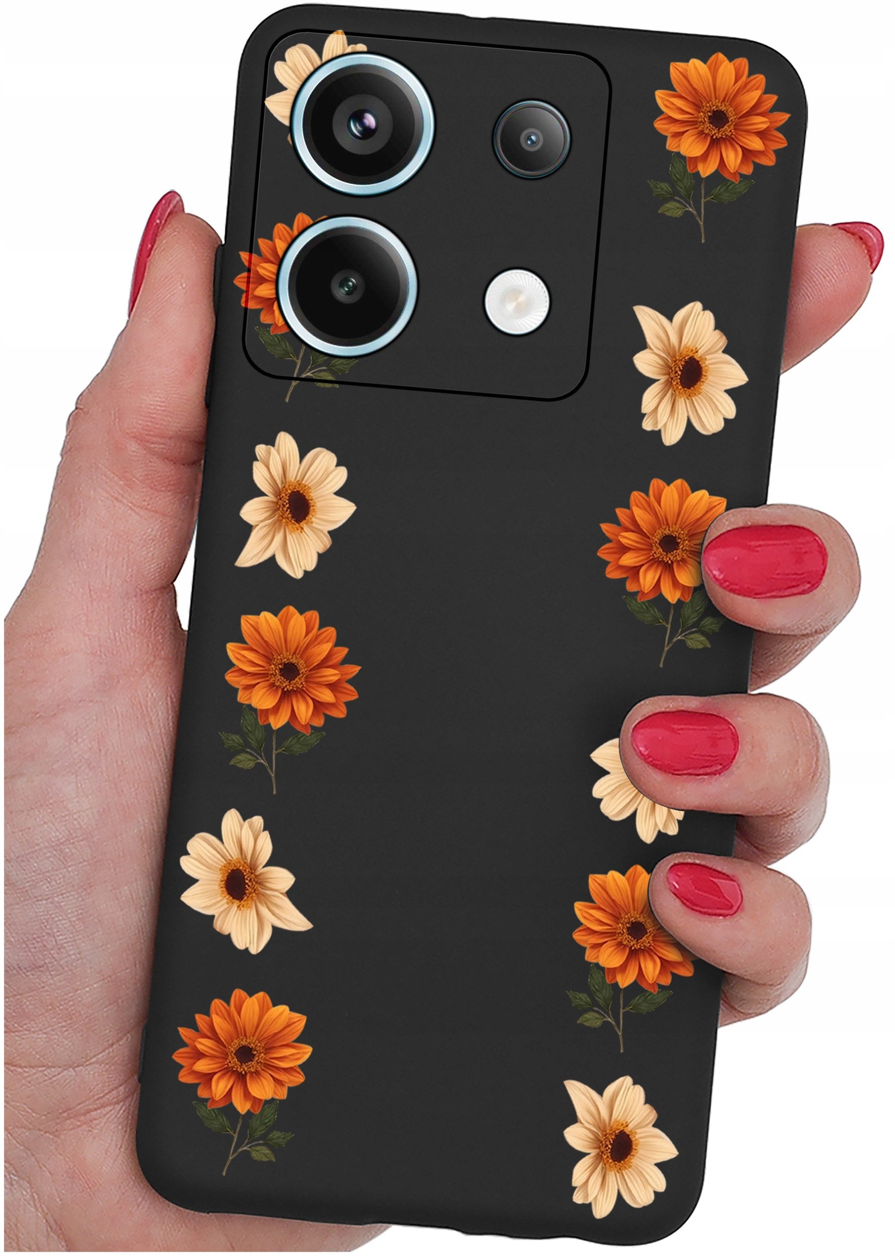 krainaGSM ETUI do Xiaomi Redmi Note 13 Pro 5G WZORY SILIKONOWE MATT CASE +SZKŁO 9H