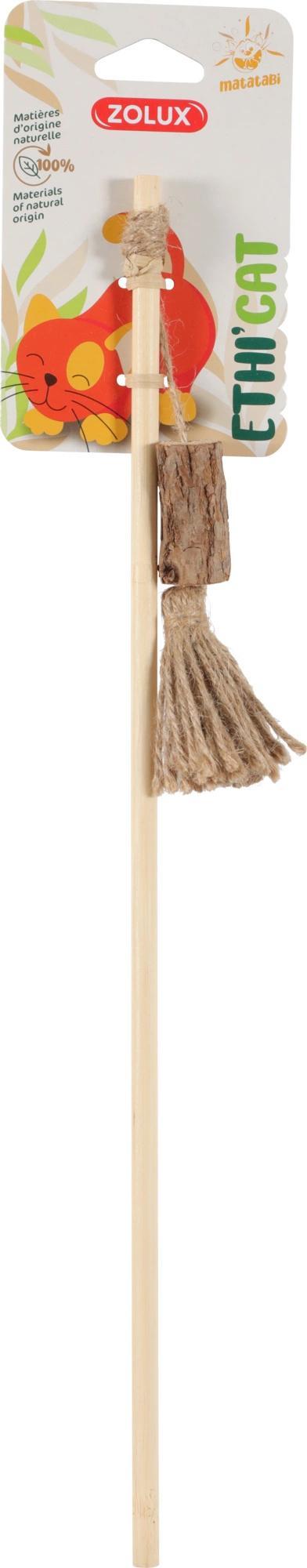 Zolux ZOLUX Zabawka dla kota ETHICAT wędka pompon z matatabi