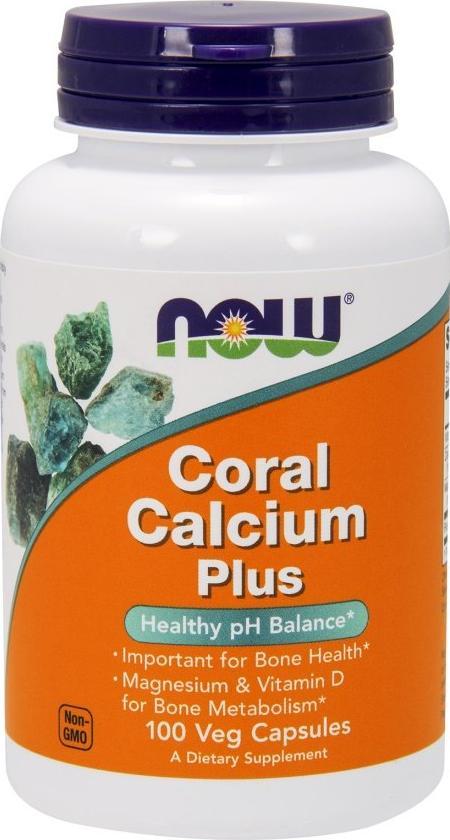 NOW Foods Coral Calcium Plus Mag & Vit.D 100 kaps.