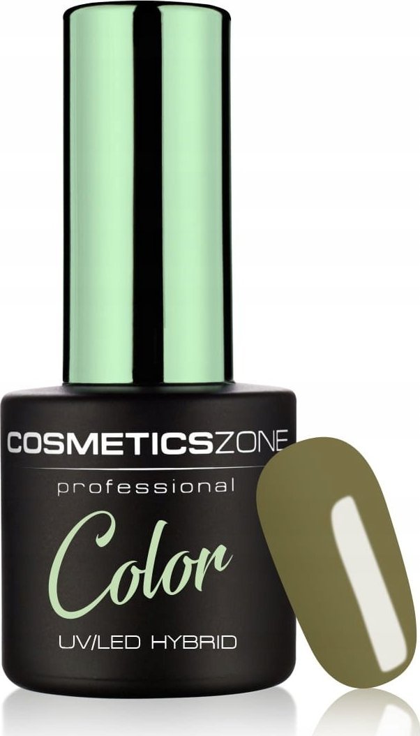 Cosmetics Zone Lakier hybrydowy hipoalergiczny oliwkowy zielony 7ml - This Moment 722