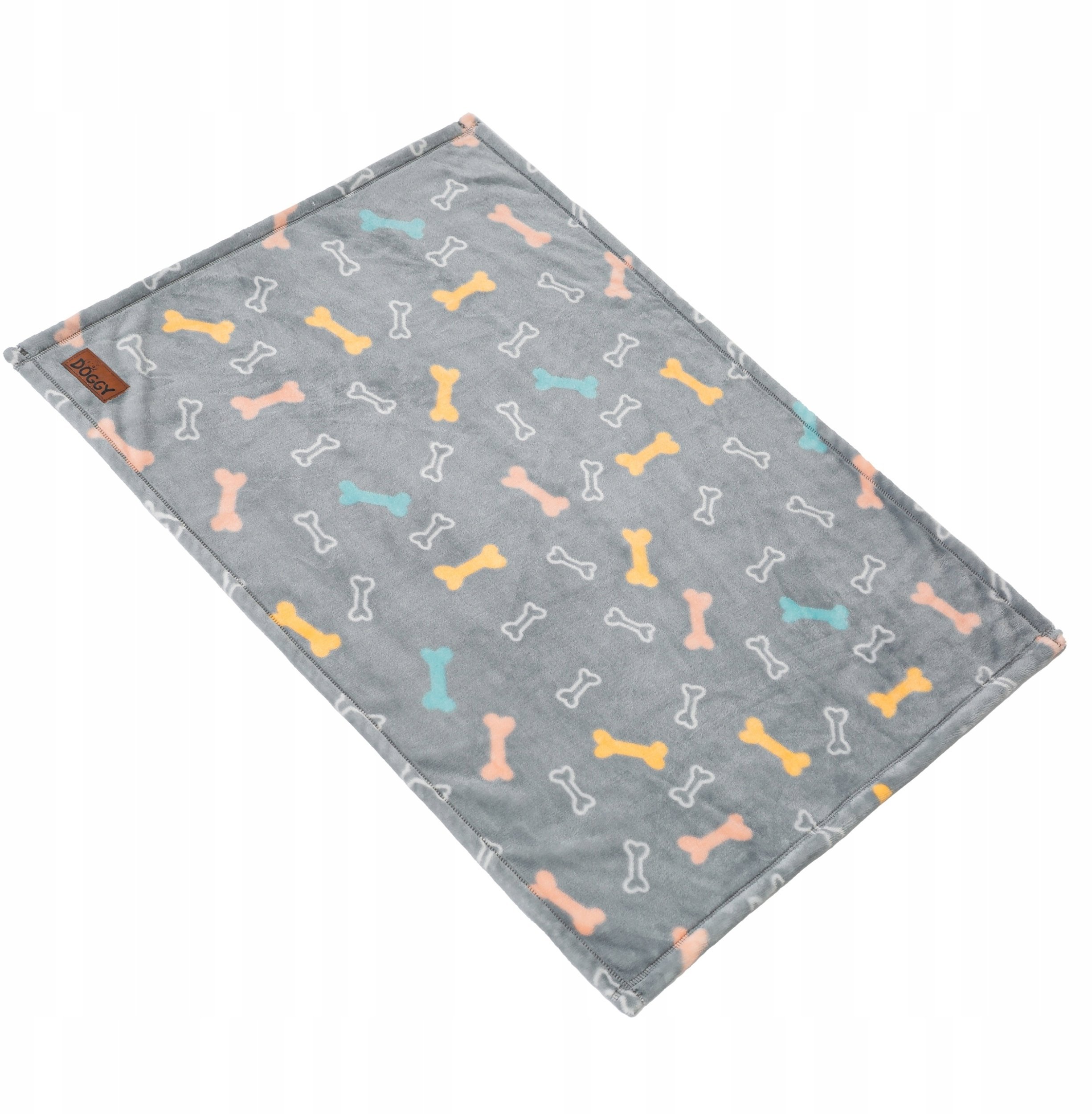 DUŻY KOCYK PRESTIŻ POPIELATY W KOŚCI