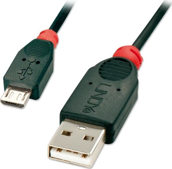 Kabel USB Lindy USB-A - microUSB 2 m Zielony