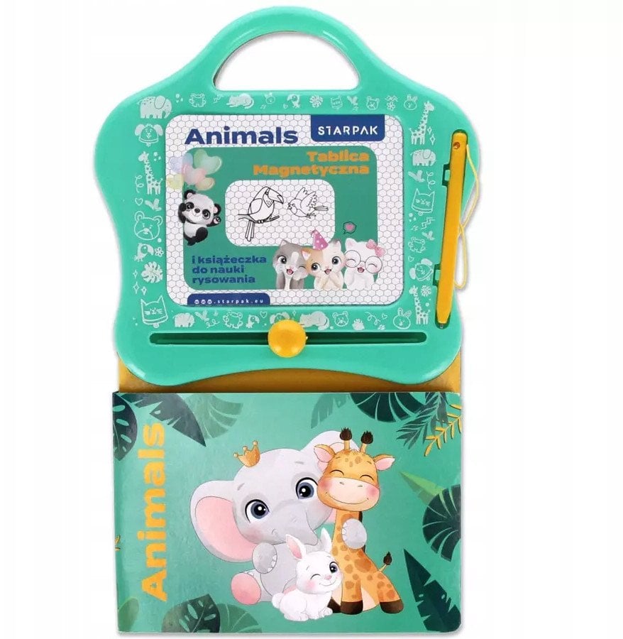 TABLICA MAGNET KSIAZ NAUKA RYSOW ANIMALS B/C1/12