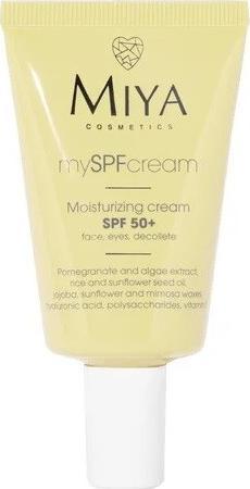Miya MIYA_My SPF Cream SPF50+ nawilżający krem do twarzy, oczu i dekoltu 40ml