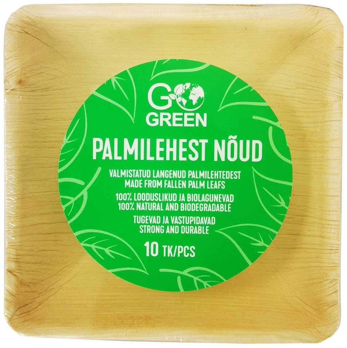Palmu lapu blodinas Go Green 13x13cm 10 gab./ 0 20kg 4743115009556